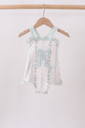 Bow Floral Applique Bubble
