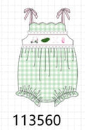 Green Golf Embroidered Bubble