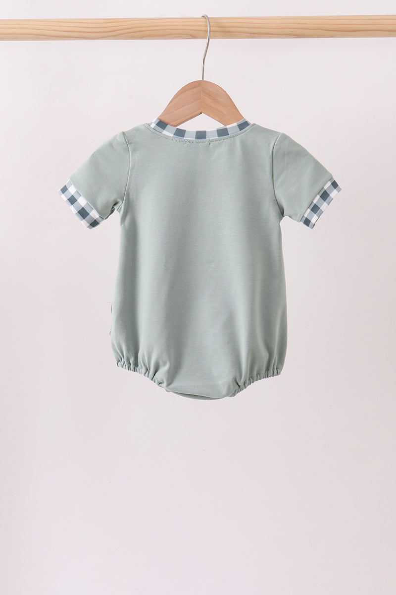 Green Fish Applique Bubble