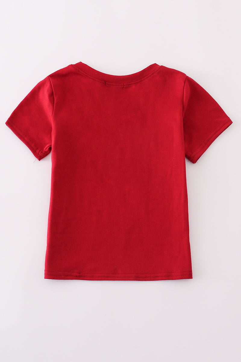 Alabama elephant french knot top