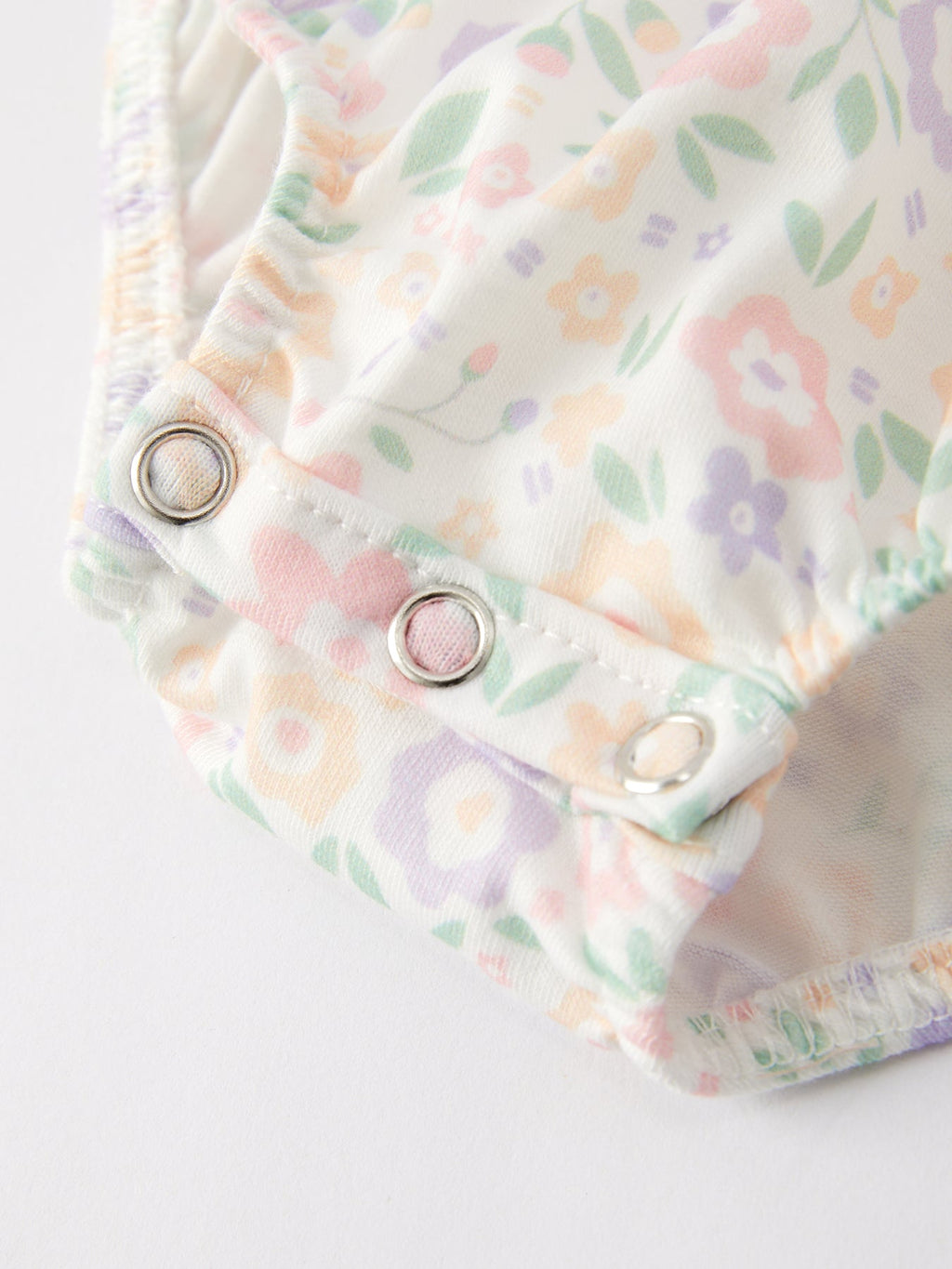 Spring Summer Cross Smocking Embroidery Colorful Romper