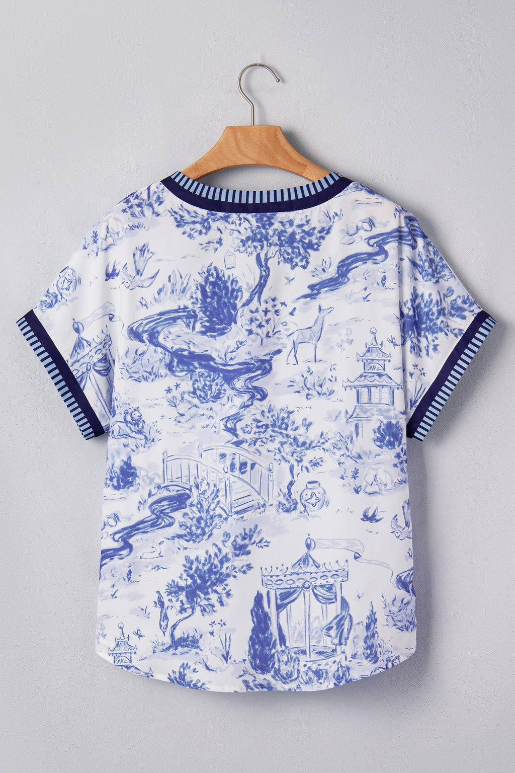 Blue Wild Animal Blouse