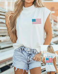 Double Sided Live Free Flag Top