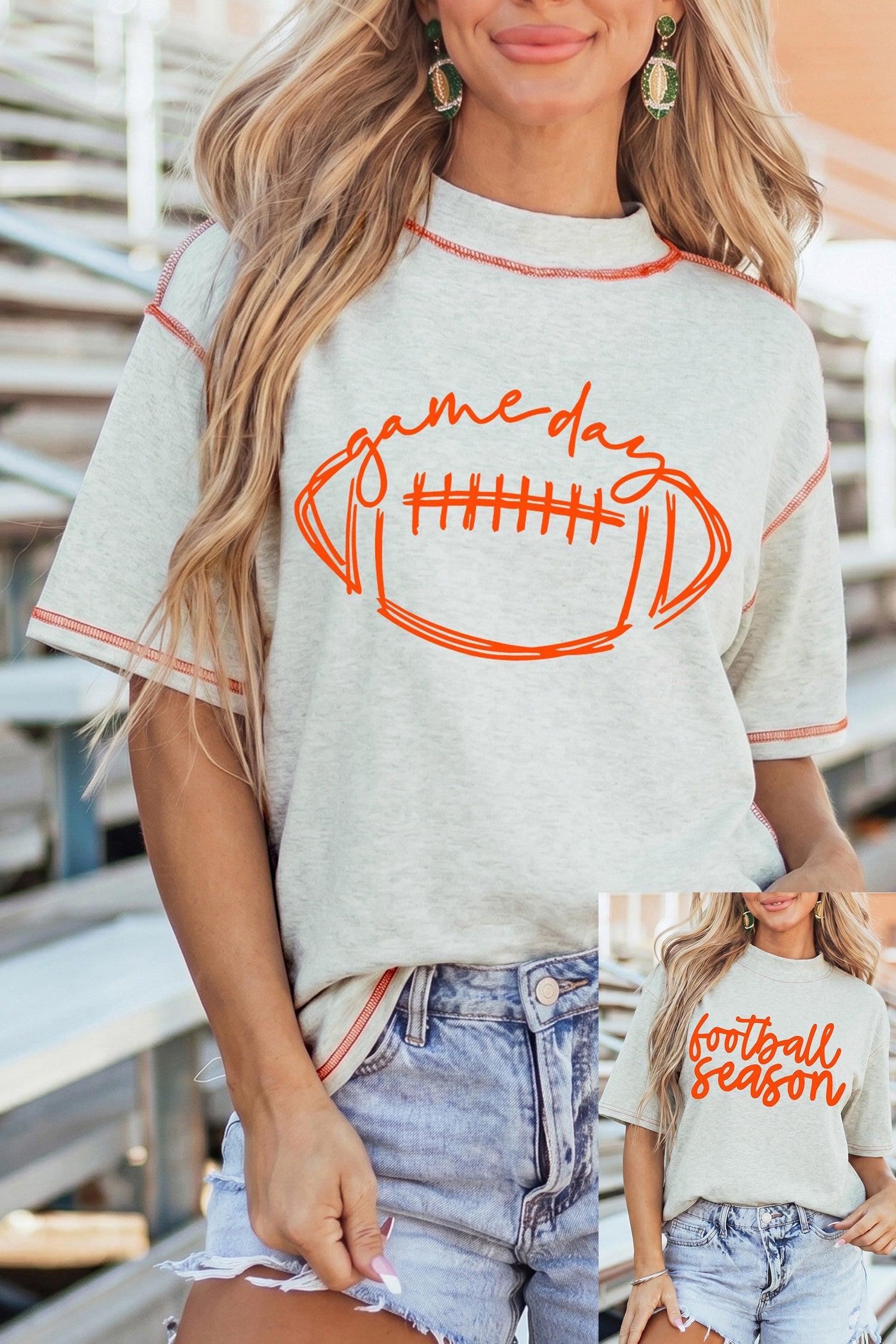 Grey GameDay Reversible Top