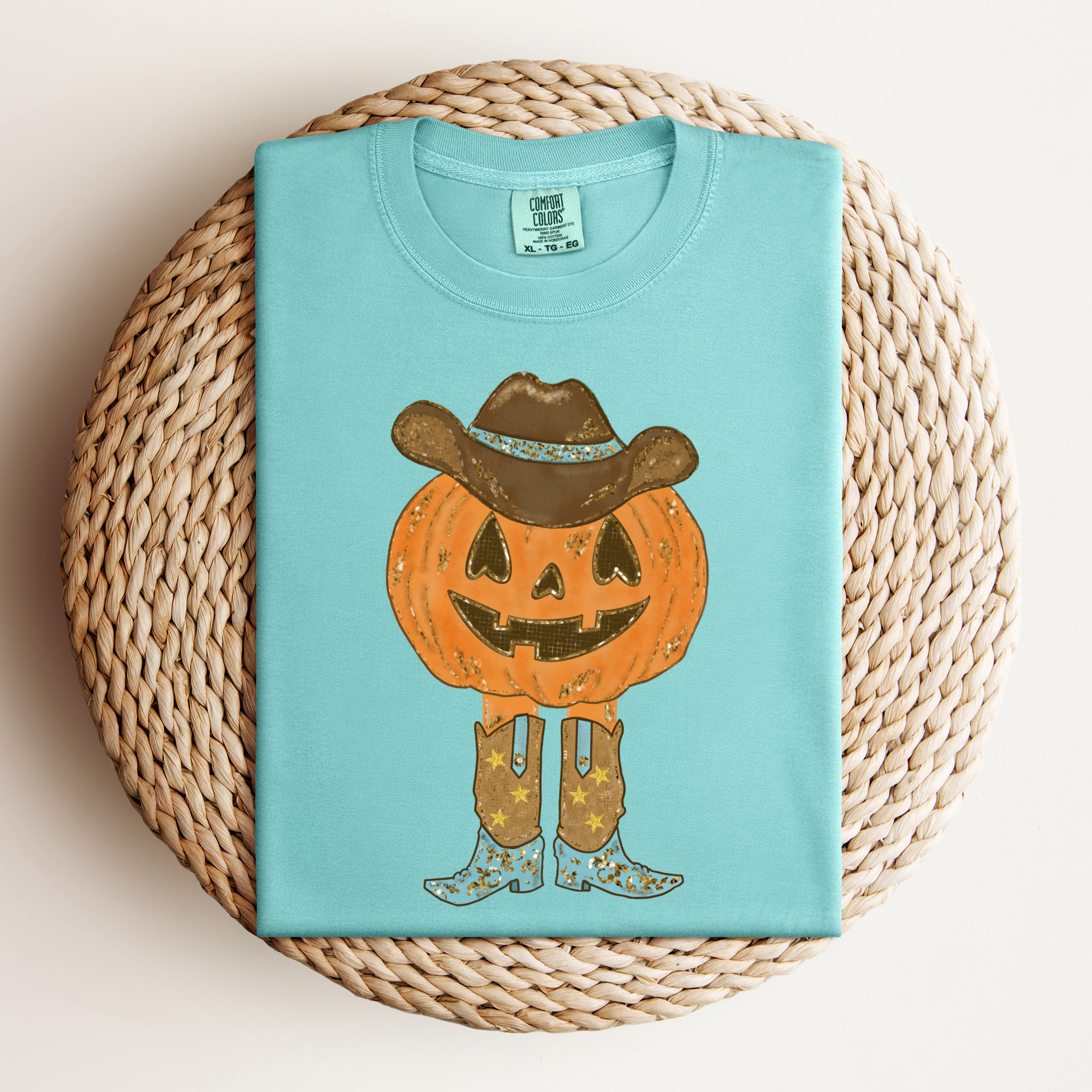 Cowboy Pumpkin Tee.