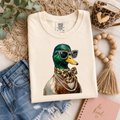 Leopard Bow Rhinestone Mallard Tee.