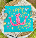 Happy Go Lucky Horseshoe Tee.