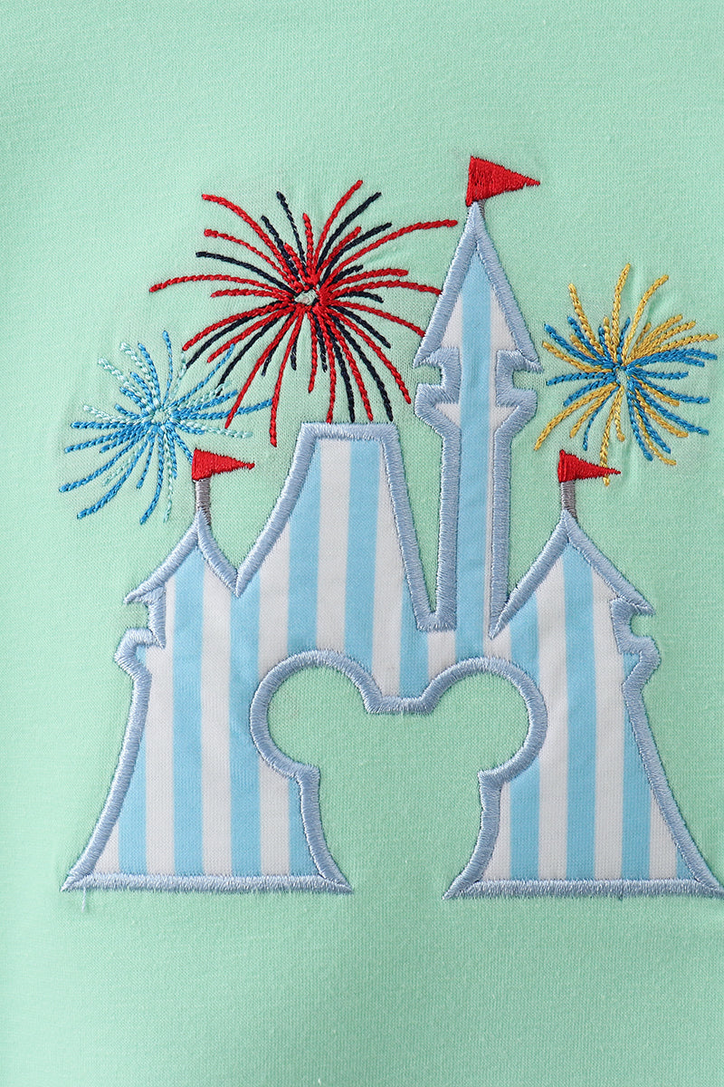 Green Castle Applique Bubble