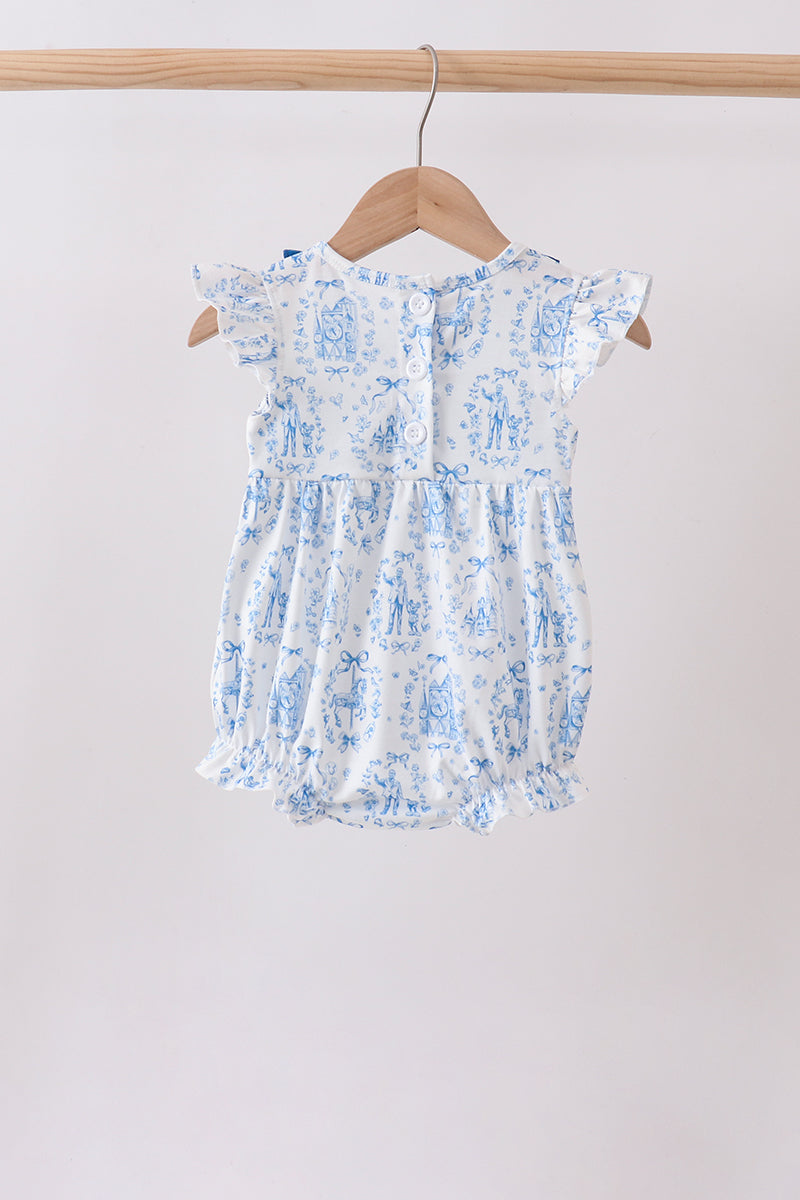 Blue Castle Smocked Ruffle Bubble