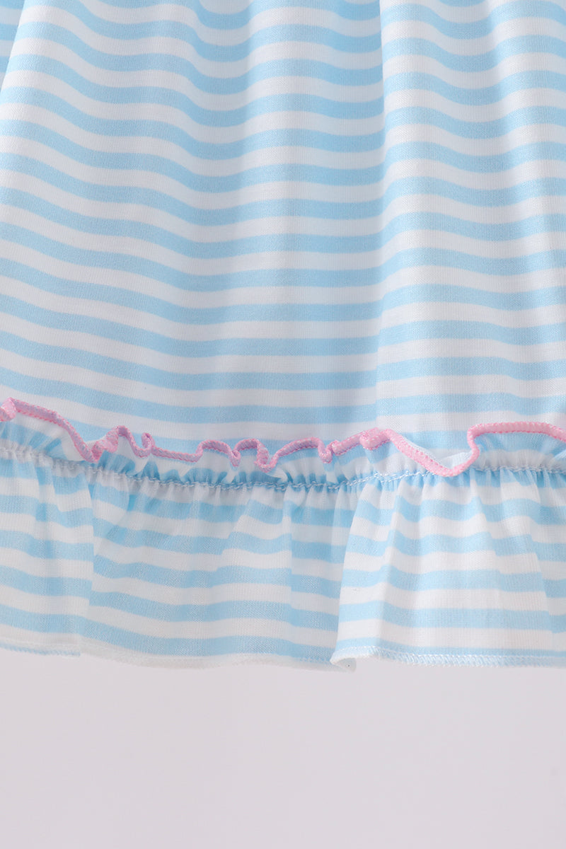 Blue Ice Cream Applique Bloomer Set