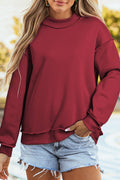 Oversized Mock Neck Sweatshirt