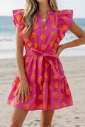 Rose Polka Dot Dress