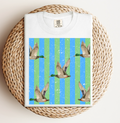 Blue & Green Duck Stripe Tee.