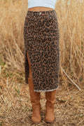 Leopard Midi Skirt RTS