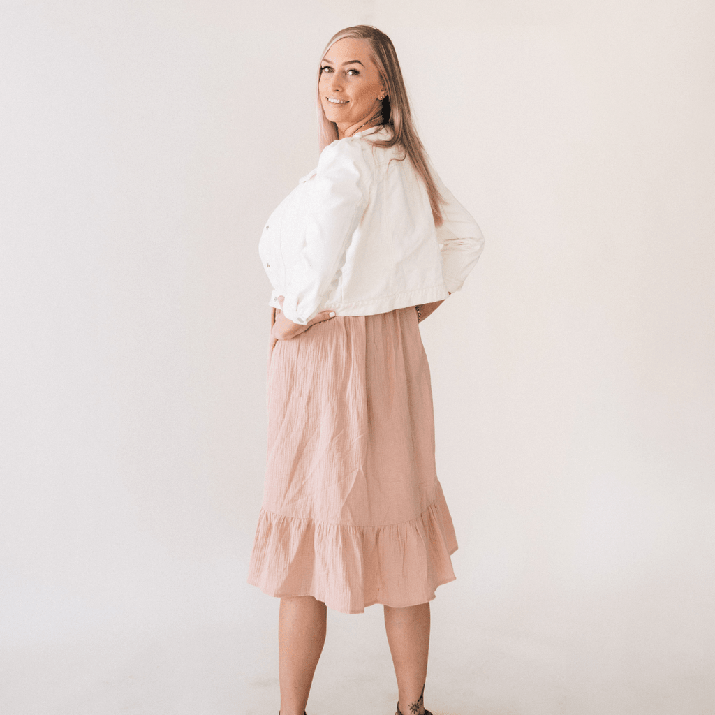 Dusty Rose Crochet Mommy & Me Dress - Women
